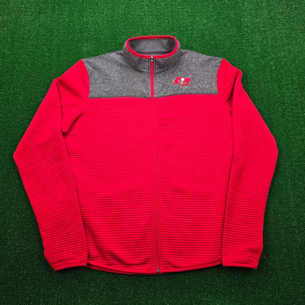 Tampa Bay Buccaneers Jacket Womens 2XL Red Full Zip NFL Team‎ Apparel Football